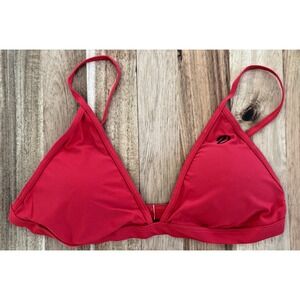 Dixxon Flannel Co Bikini Tanning‎ Suit Top Red Women's Size Large NWT